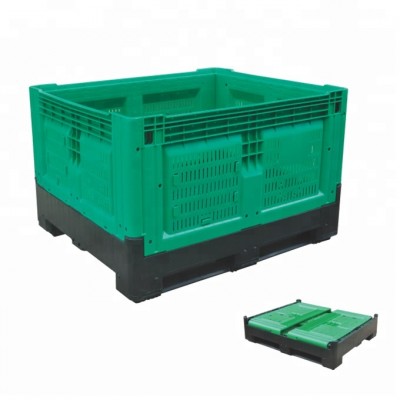 HDPE plastic fruit box, plastic fruit packaging box, plastic foldable fruit box